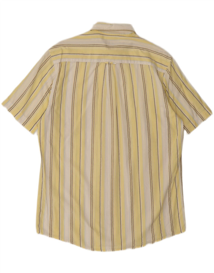 MUSTANG Mens Short Sleeve Shirt Medium Yellow Striped Vintage Mustang and Second-Hand Mustang from Messina Hembry 