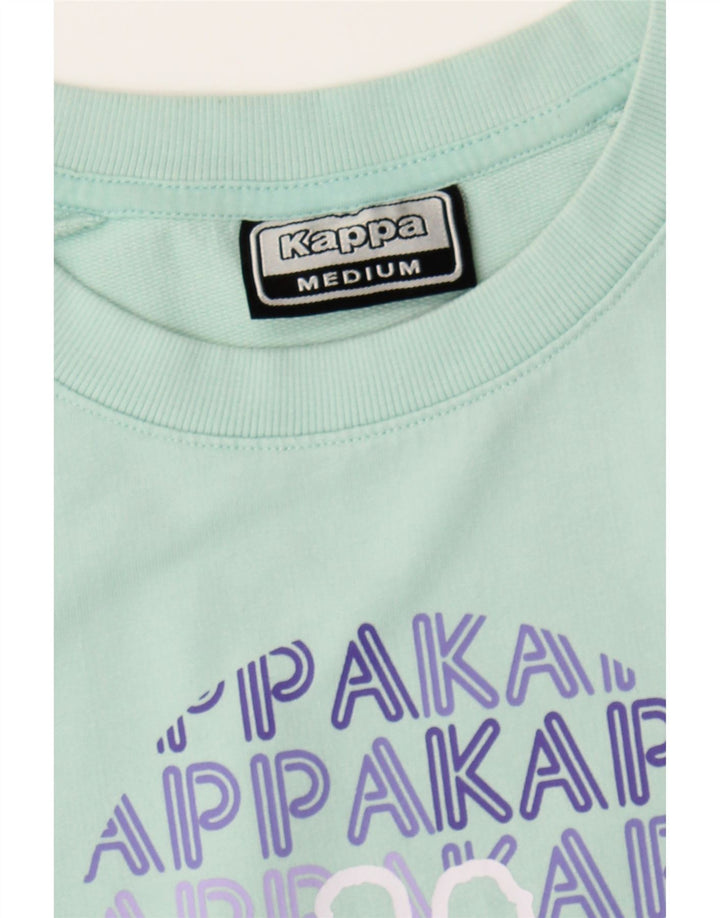 KAPPA Womens Graphic Jumper Dress UK 14 Medium Blue Vintage Kappa and Second-Hand Kappa from Messina Hembry 