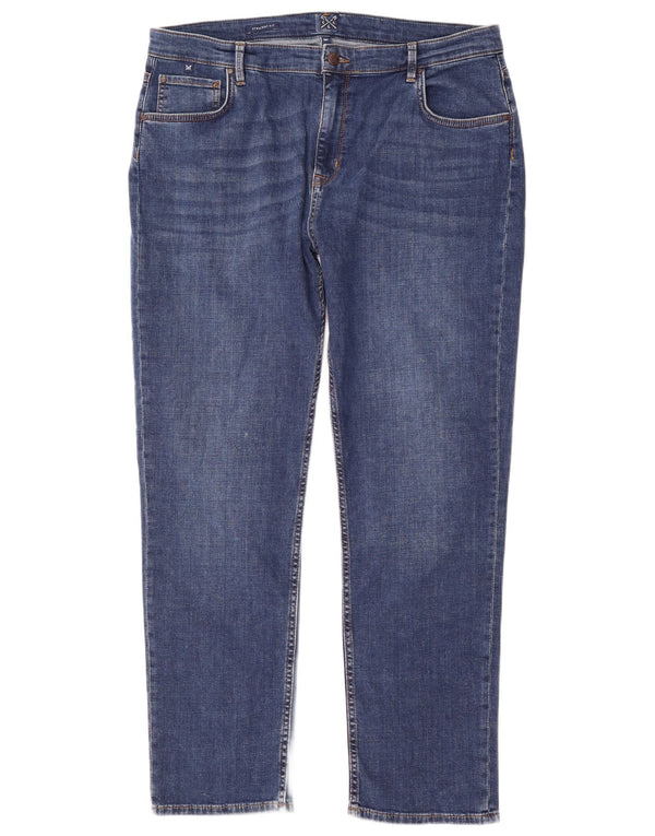 Crew Clothing Womens Straight Jeans UK 18 XL W36 L31 Blue Cotton