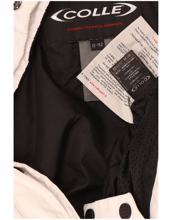 VINTAGE Boys Ski Jacket 11-12 Years Multicoloured Colourblock Polyester