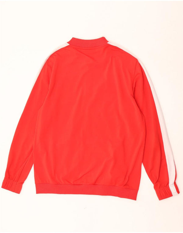 Puma Mens Tracksuit Top Jacket Medium Red Colourblock Polyester
