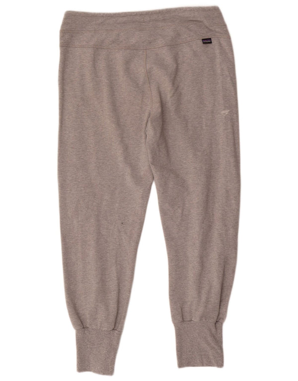 Patagonia Womens Tracksuit Trousers Joggers UK 14 Medium  Grey Cotton