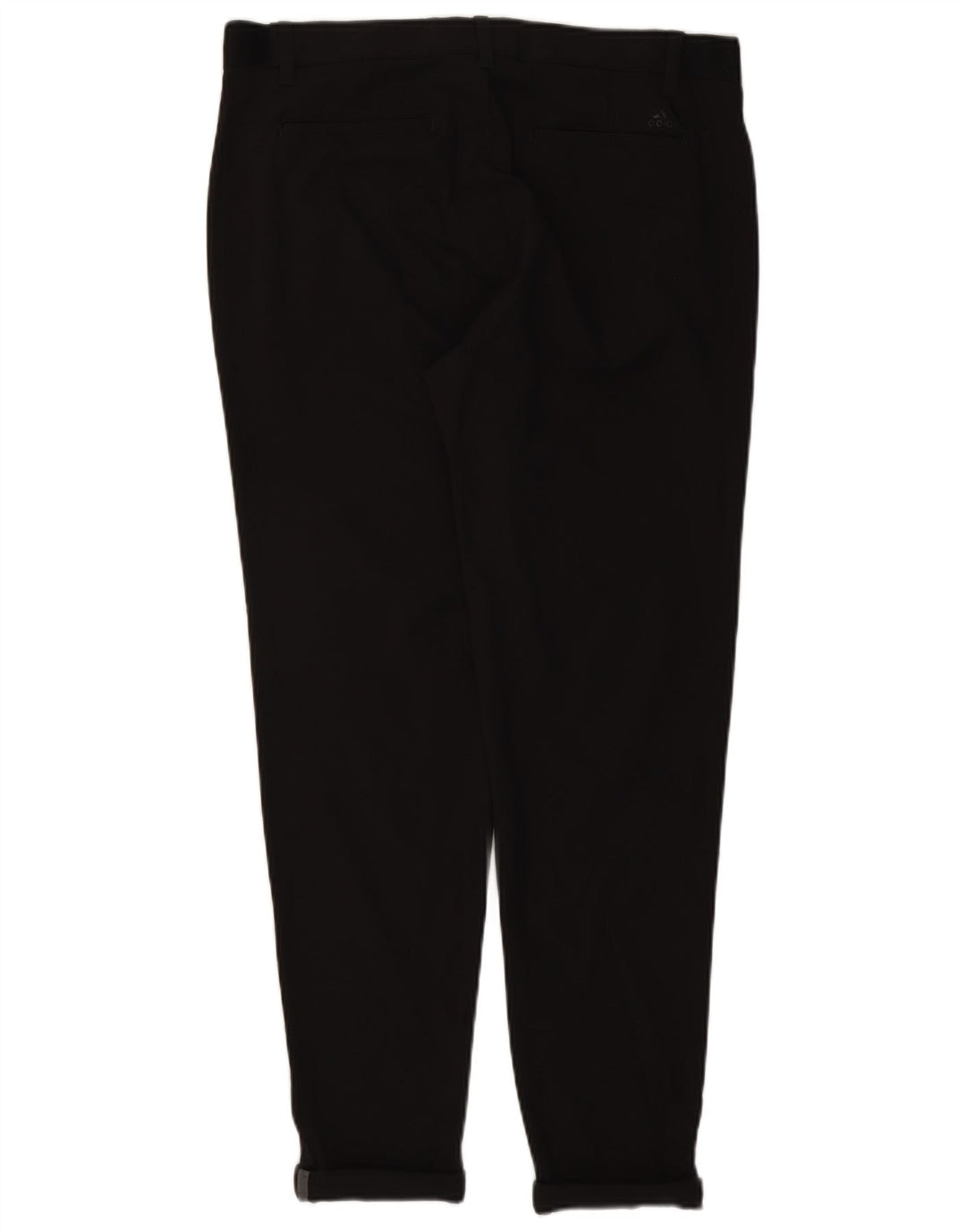 Adidas Mens Slim Chino Trousers W34 L29 Black Polyester