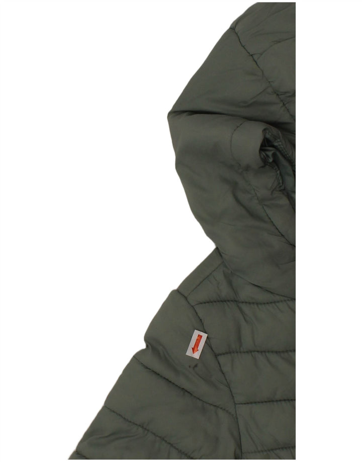 DKNY Baby Girls Hooded Padded Jacket 18-24 Months Green Nylon