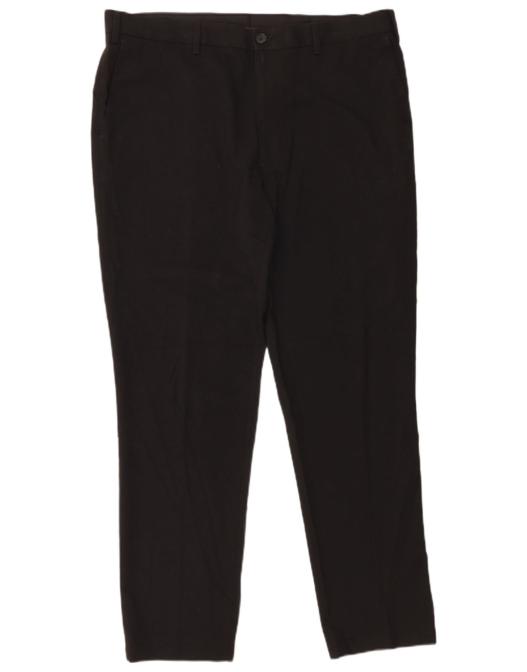 Marks & Spencer Mens Slim Chino Trousers W38 L31 Black Polyester