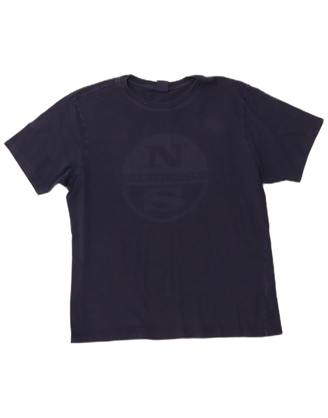 NORTH SAILS Mens Graphic T-Shirt Top Medium Navy Blue Cotton