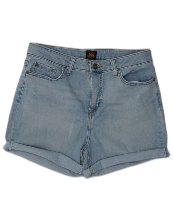 LEE Womens Denim Shorts W32 Large Blue