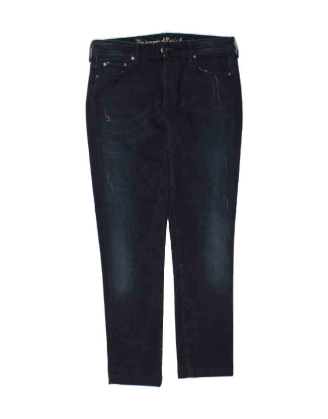 LEVI'S Womens Slim Jeans W33 L27 Navy Blue Cotton Vintage Levi's and Second-Hand Levi's from Messina Hembry 