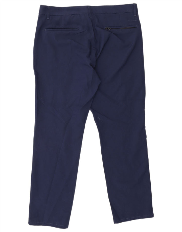 BONOBOS Mens Slim Fit Chino Trousers W32 L28 Navy Blue Polyester