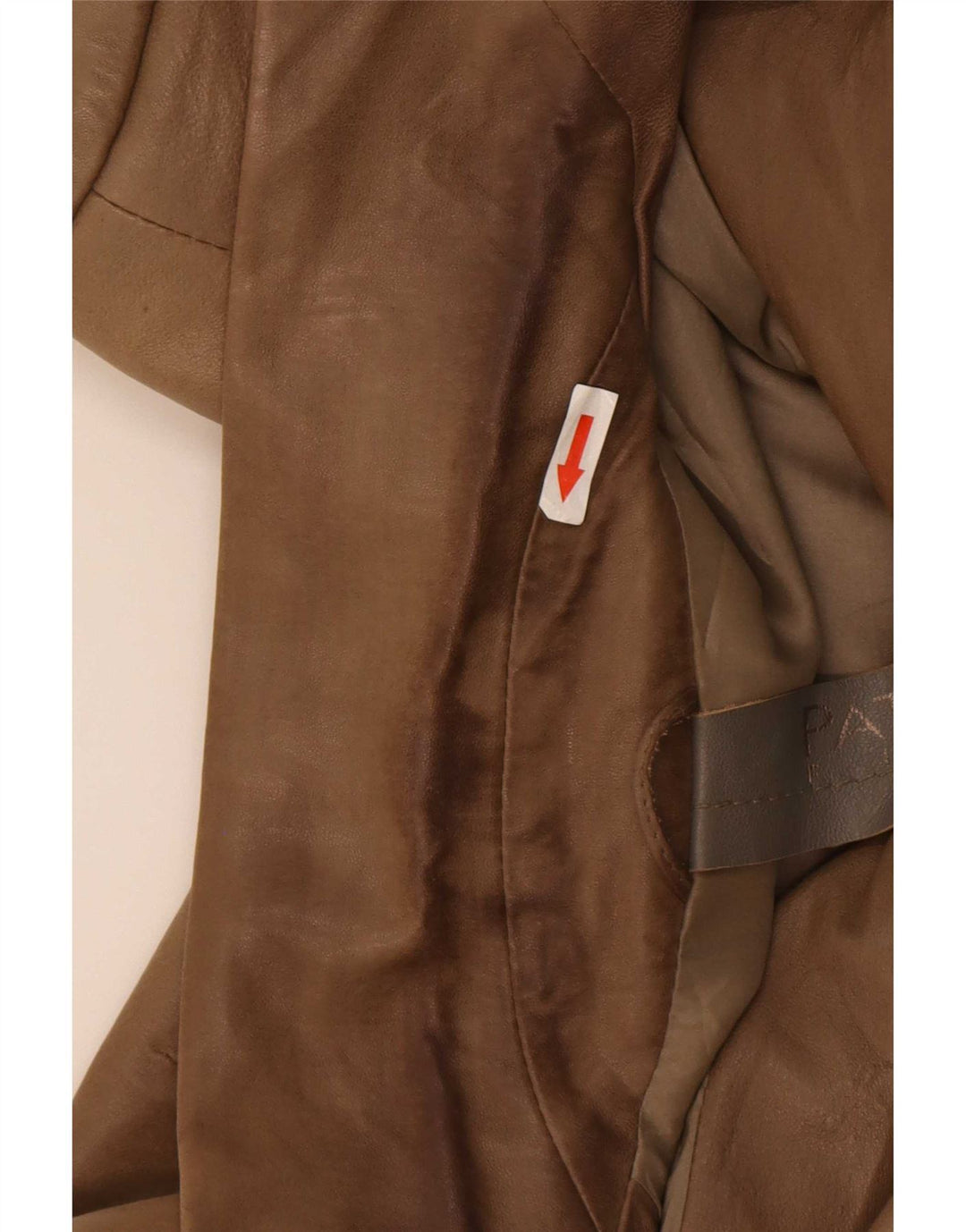 Patrizia Pepe Womens 2 Button Leather Blazer Jacket IT 44 Medium Brown