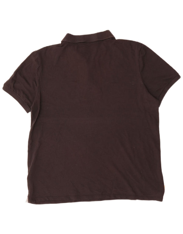 Timberland Mens Slim Fit Polo Shirt 2XL Black Cotton