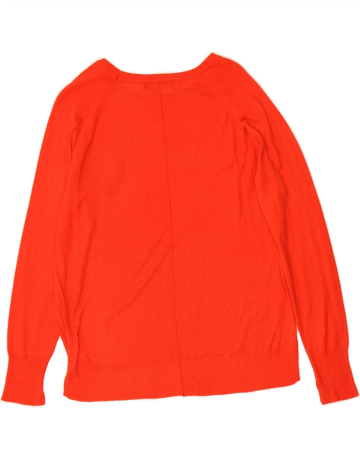 ZARA Womens Boat Neck Jumper Sweater UK 14 Medium Red Vintage Zara and Second-Hand Zara from Messina Hembry 