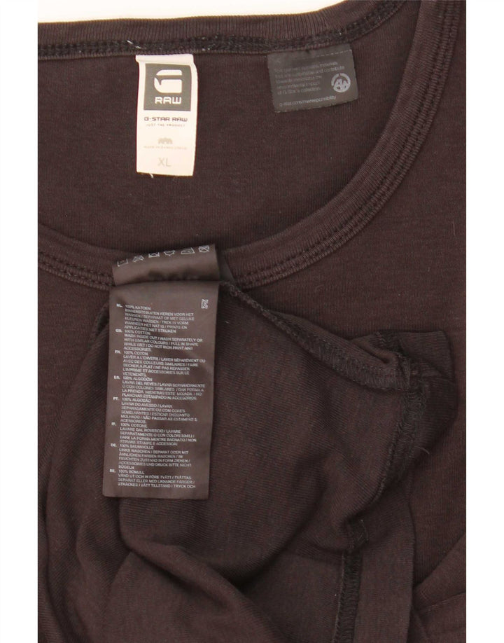 G-Star Mens Top Long Sleeve XL Black Cotton