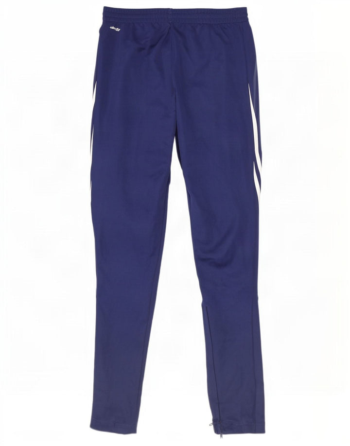 Adidas Mens Climalite Tracksuit Trousers Large Navy Blue Polyester