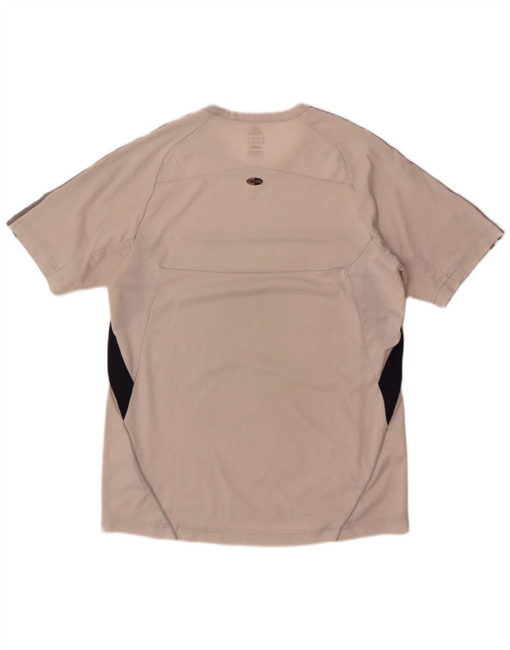 Adidas Mens Climacool T-Shirt Top Medium White Colourblock Polyester