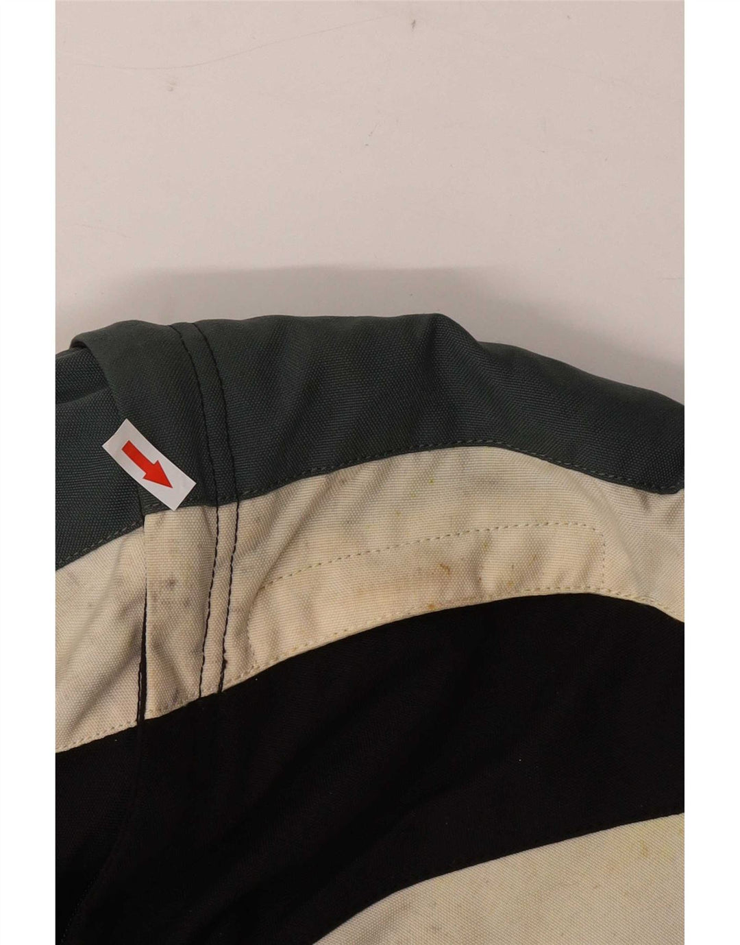 AXO Mens Graphic Racer Jacket UK 44 2XL Black Colourblock Polyester