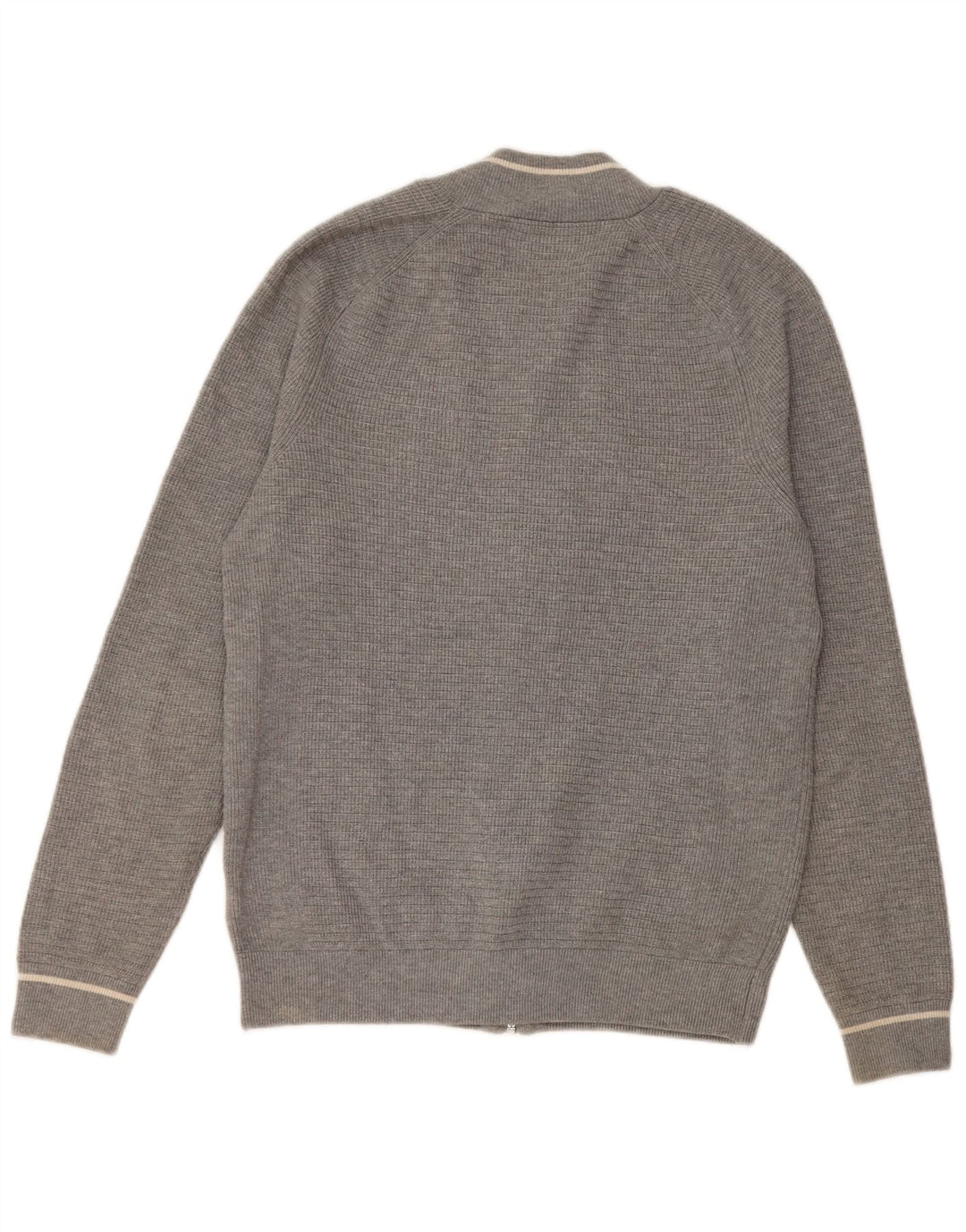 Marks & Spencer Mens Cardigan Sweater Small Grey Polyester