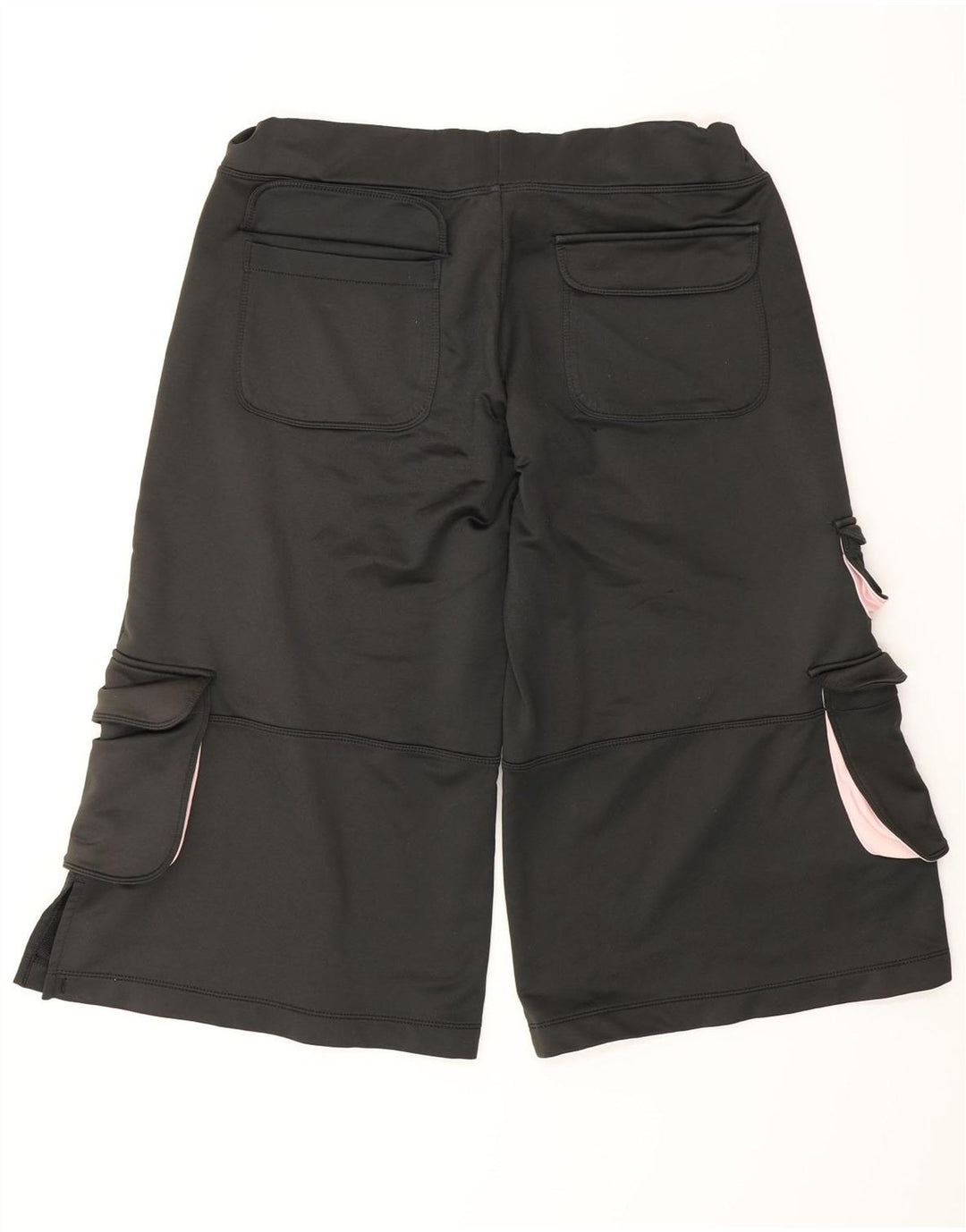 NIKE Womens Bermuda Sport Shorts US 4/6 Small Black Polyester
