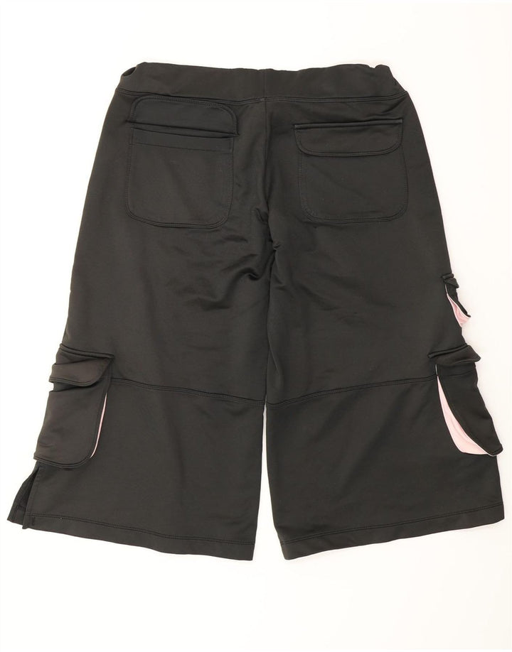 NIKE Womens Bermuda Sport Shorts US 4/6 Small Black Polyester