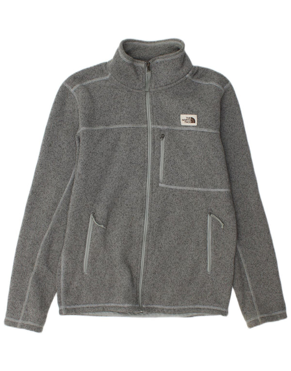 THE NORTH FACE Mens Tracksuit Top Jacket Small Grey Flecked Polyester