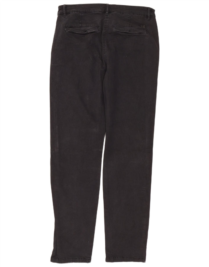 NAPAPIJRI Womens Geographic Straight Chino Trousers W28 L29 Black Cotton