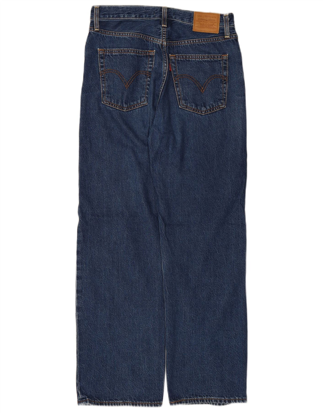 LEVI'S Mens Ribcage Straight Jeans W28 L29 Blue Cotton