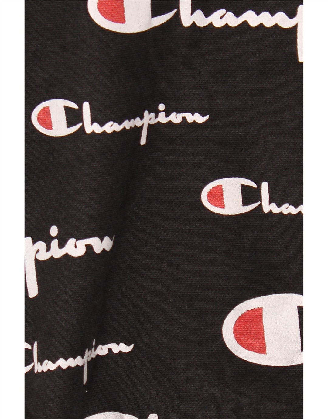 CHAMPION Mens Reverse Weave Graphic Hoodie Jumper Small Black Cotton