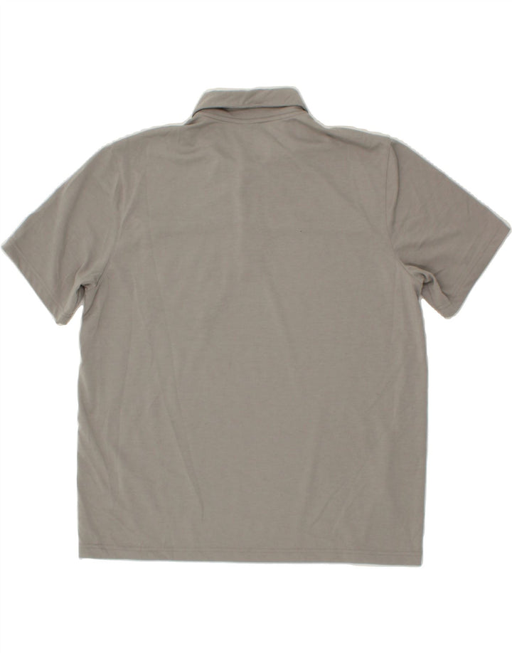 EDDIE BAUER Mens Polo Shirt Large Grey Cotton Vintage Eddie Bauer and Second-Hand Eddie Bauer from Messina Hembry 