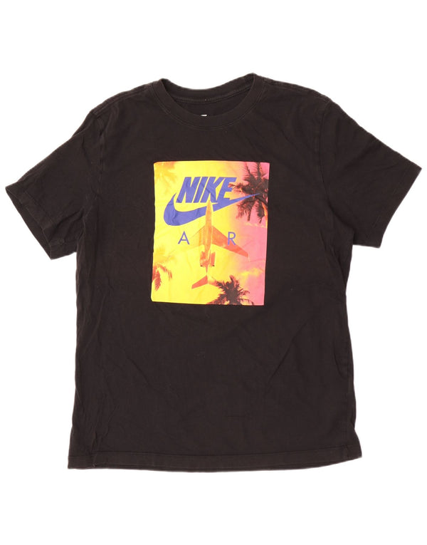 Nike Mens Air Graphic T-Shirt Top Large Black Cotton