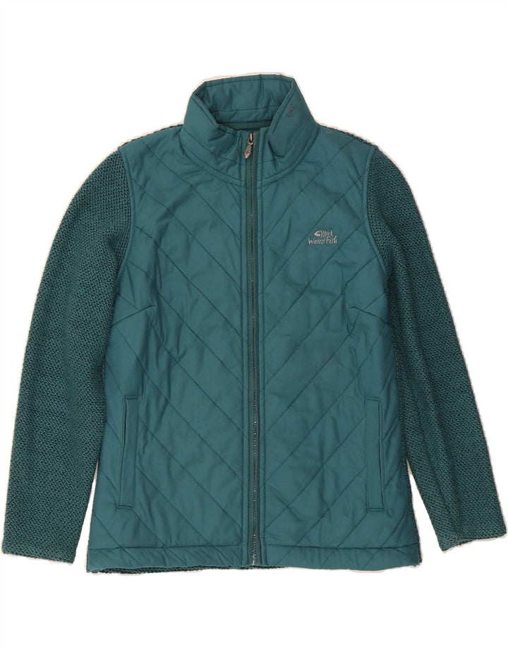 WEIRD FISH Womens Padded Jacket UK 16 Large Green Vintage Weird Fish and Second-Hand Weird Fish from Messina Hembry 