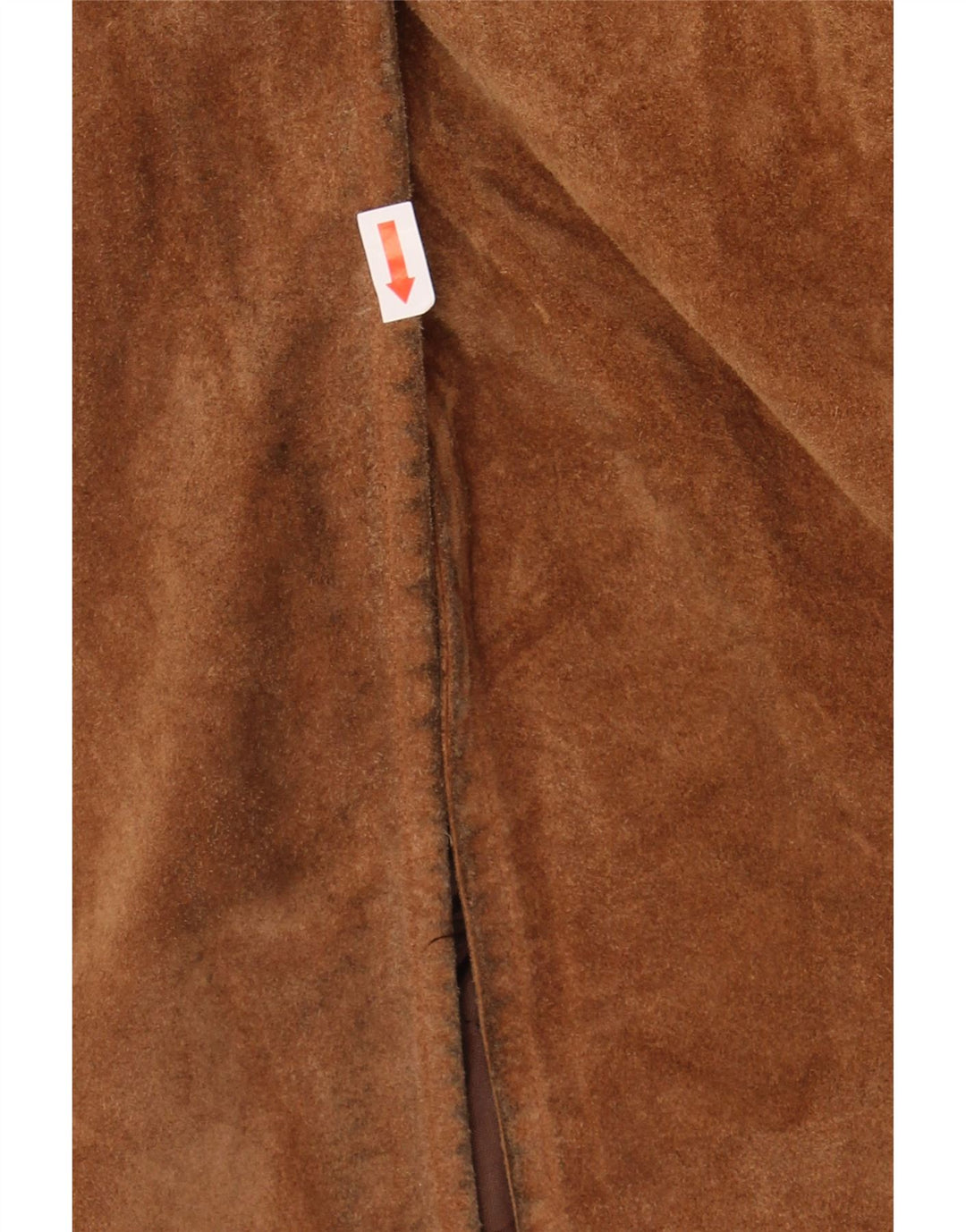 ANTICA PELLERIA Womens Suede Overcoat IT 44 Medium Brown Leather Vintage Antica Pelleria and Second-Hand Antica Pelleria from Messina Hembry 