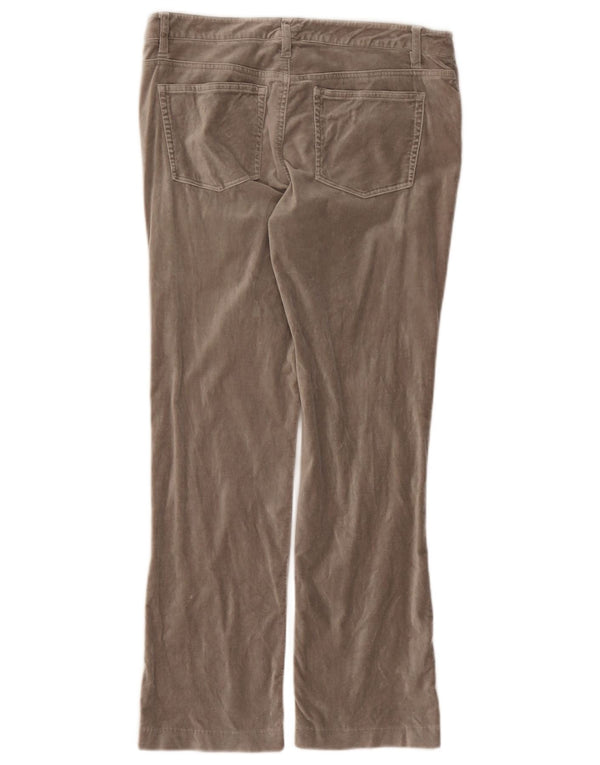 Ralph Lauren Womens Bootcut Velvet Casual Trousers US 8 Medium W30 L27 Grey