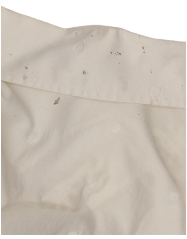 Naracamicie Womens Sleeveless Wrap Shirt Blouse UK 12 Medium White