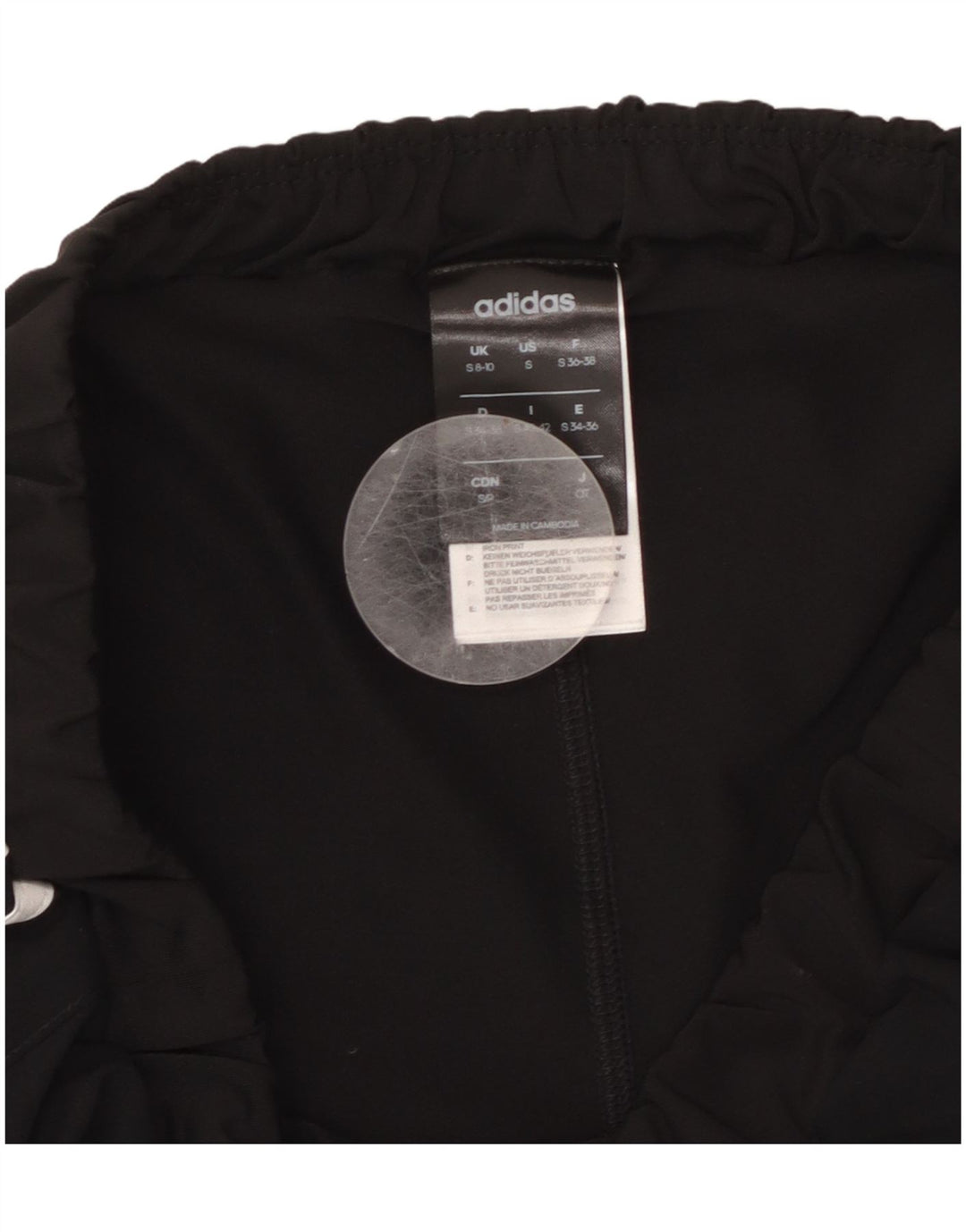 ADIDAS Womens Climalite Sport Shorts UK 8/10 Small  Black Polyester