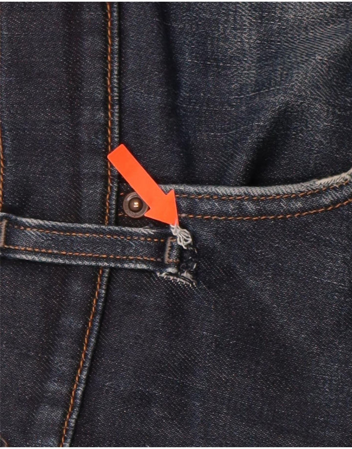 LEE Womens Chicago Slim Jeans W40 L28 Navy Blue Cotton