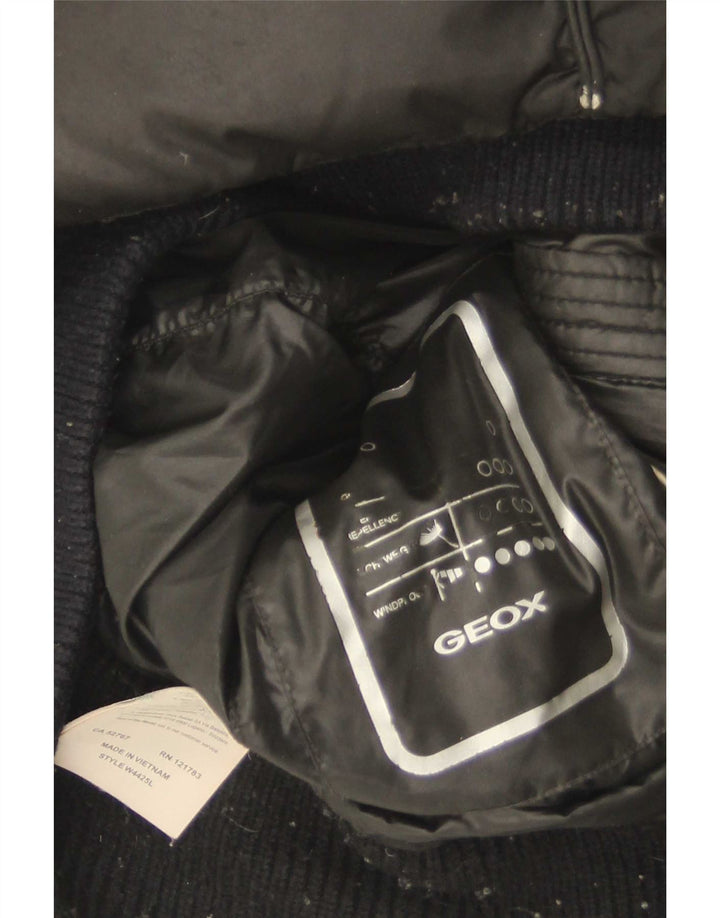 Geox Womens Padded Jacket UK 8 Small Black Polyester