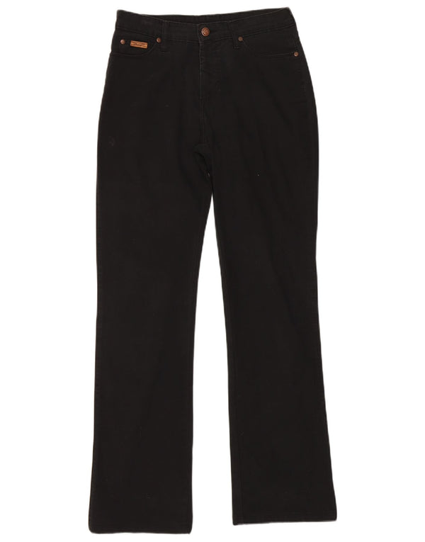 WRANGLER Womens Bootcut Jeans W28 L30 Black Cotton