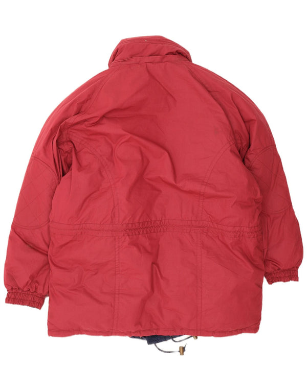 Vintage Mens Oversized Reversible Padded Jacket UK 40 Large Red