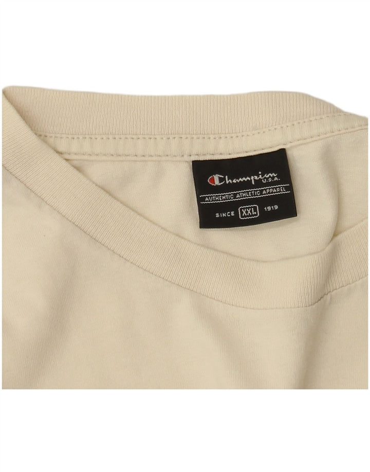 Champion Mens T-Shirt Top 2XL White