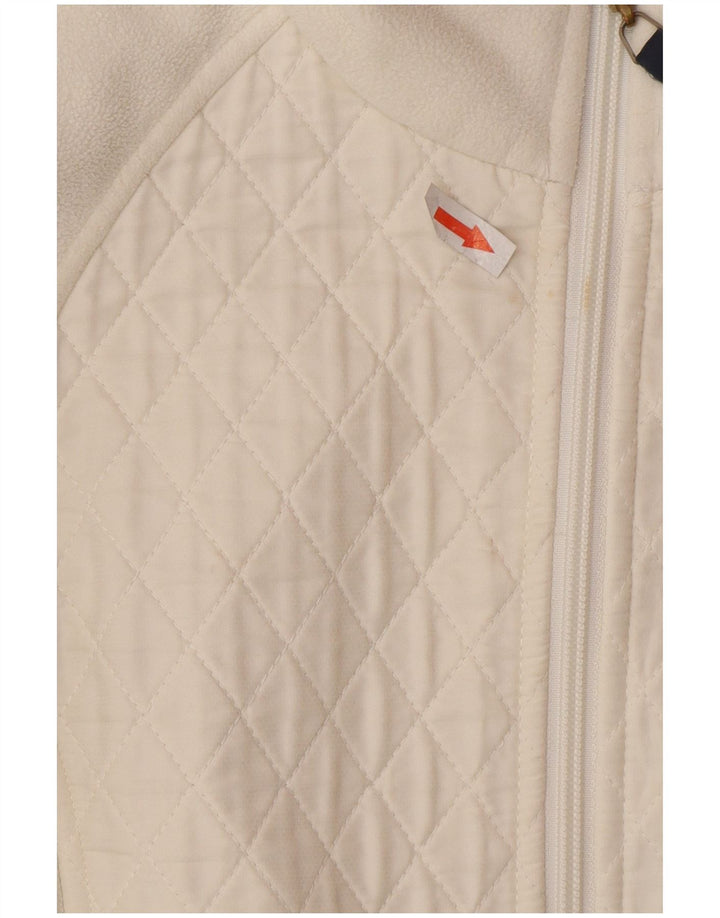 Musto Womens Fleece Jacket UK 10 Small  White Polyester