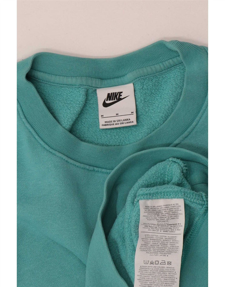 Nike Mens Sweatshirt Jumper Medium Turquoise Cotton