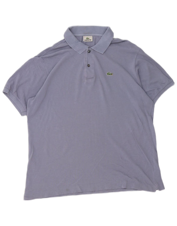 Lacoste Mens Polo Shirt Size 6 XL Purple Cotton