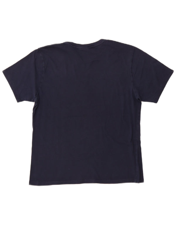 NORTH SAILS Mens Graphic T-Shirt Top Medium Navy Blue Cotton