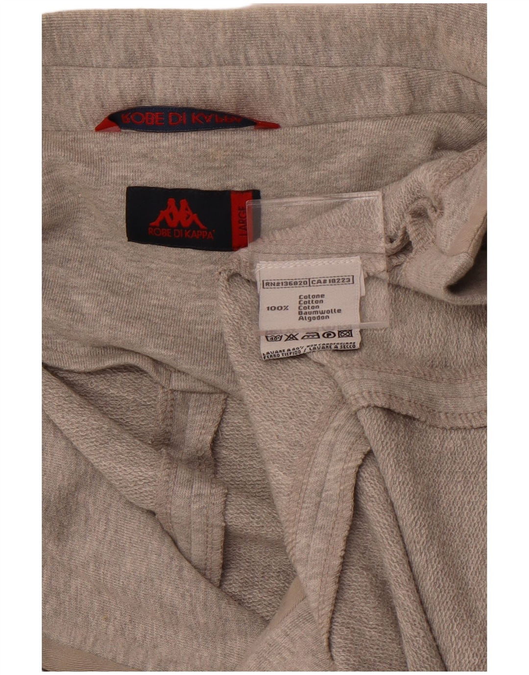 KAPPA Womens 3 Button Blazer Jacket UK 14 Large Grey Cotton