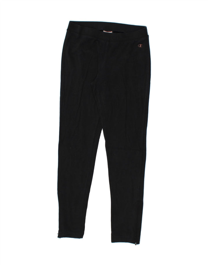CHAMPION Womens Heritage Fit Leggings Small  Black Vintage Champion and Second-Hand Champion from Messina Hembry 