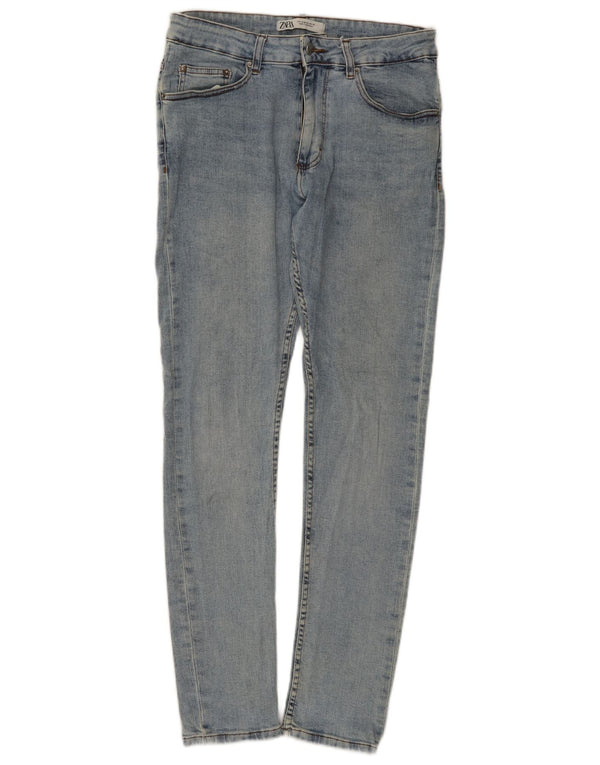 Zara Mens Skinny Jeans EU 42 Large W32 L32 Blue Cotton