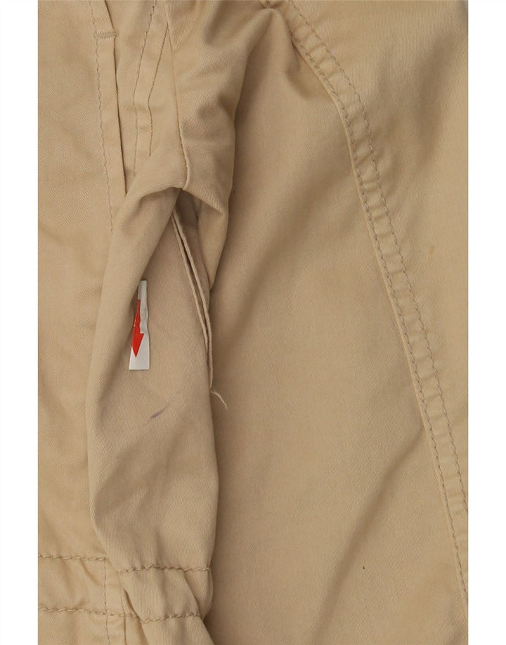 Zara Womens Utility Jacket UK 36 Small Beige Cotton