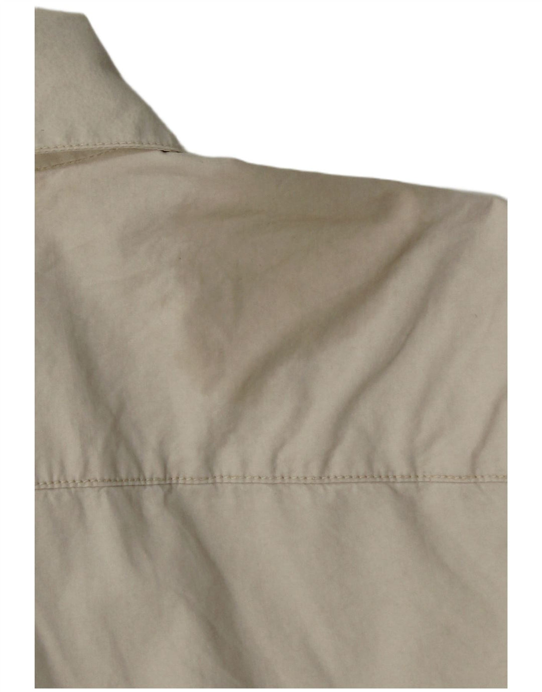 Calvin Klein Mens Shirt Large Beige Cotton