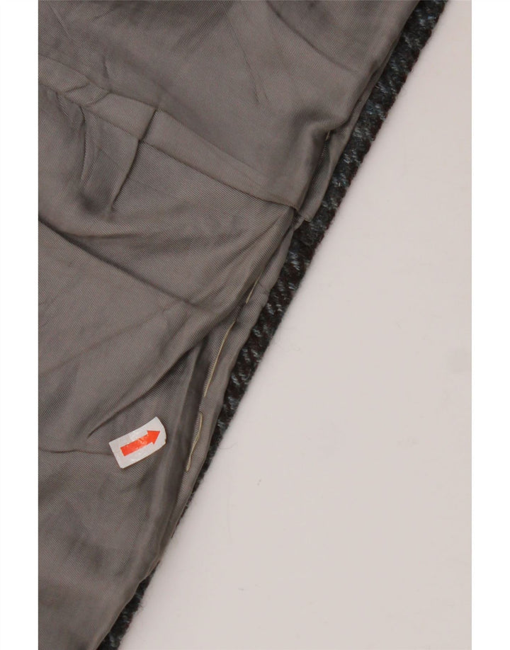 VINTAGE Mens 2 Button Blazer Jacket UK 38 Medium Grey Houndstooth