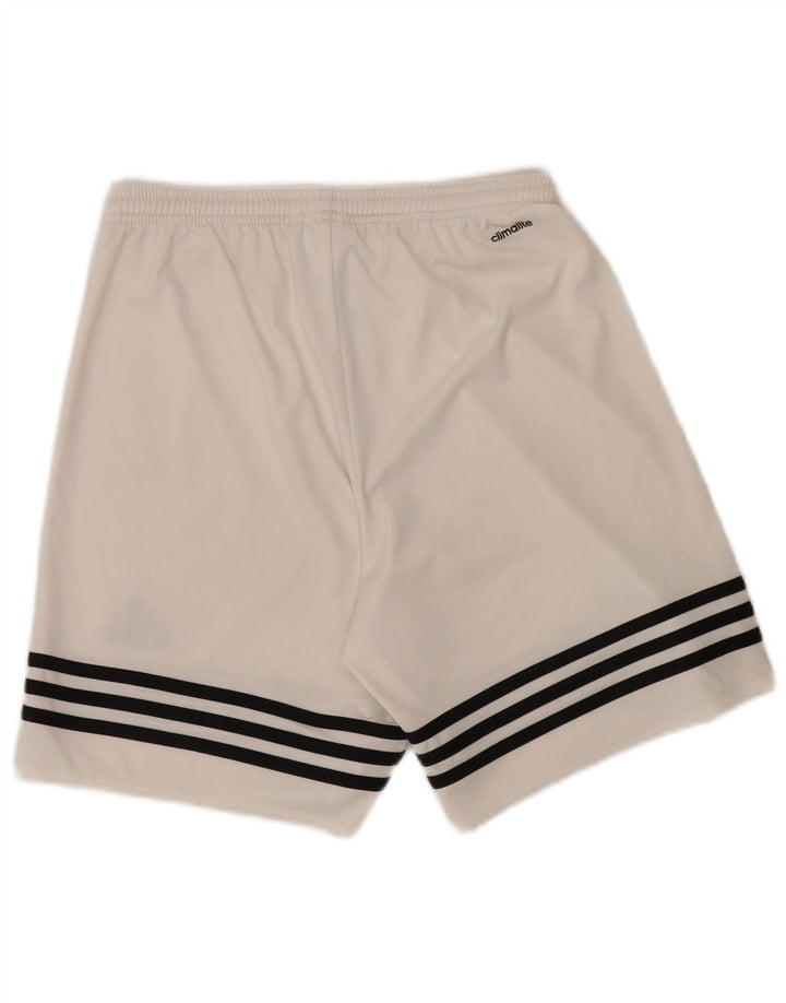 ADIDAS Mens Climalite Sport Shorts Small  White Polyester